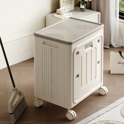 Rolling Laundry Hamper with Lid, Breathable Odor Inhibiting Laundry Basket on Wheels, Mobile Clothes Storage Bin; Dimension Info Shown on SKU Pictures, Installation Tutorial Available in Main Image & Product Description